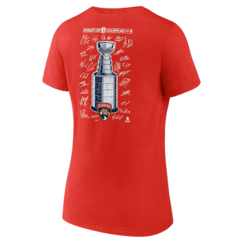 Florida Panthers ženska majica 2024 Stanley Cup Champions Signature Roster V-Neck