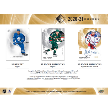 NHL boxovi NHL hokejske karte 2020-21 Upper Deck SP Blaster Box