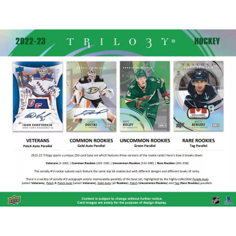 NHL boxovi NHL hokejske karte 2022-23 Upper Deck Trilogy Hobby Box