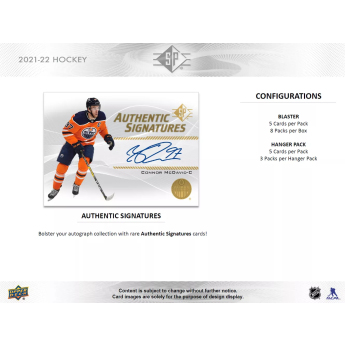NHL boxovi NHL hokejske karte 2021-22 Upper Deck SP Blaster Box