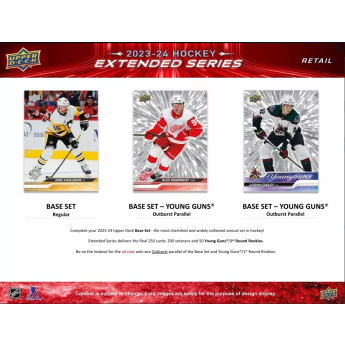 NHL boxovi NHL hokejske karte 2023-24 Upper Deck Extended Series Hockey Blaster Box