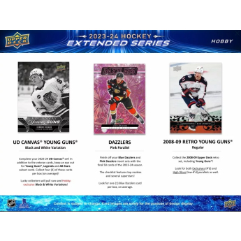 NHL boxovi NHL hokejske karte 2023-24 Upper Deck Extended Series Hobby Box