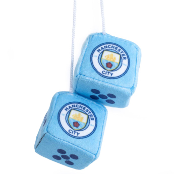 Manchester City kockice za auto blue and white dice