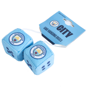 Manchester City kockice za auto blue and white dice