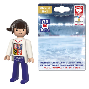 Hokejaške reprezentacije figurica Woman hockey fan white