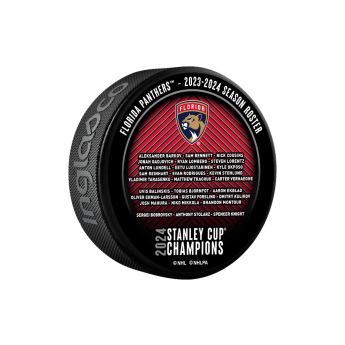 Florida Panthers pak 2024 Stanley Cup Champions Roster Souvenir Collector Puck