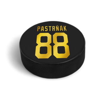 Hokejaške reprezentacije pak David Pastrňák #88 PASTA CUP Ice Hockey World Championship Czechia MS 2024 GOLD EDITION Black