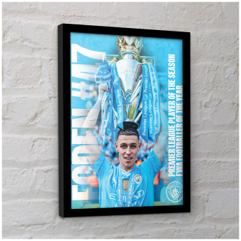 Manchester City slika u okviru Foden Framed Picture 30 x 10