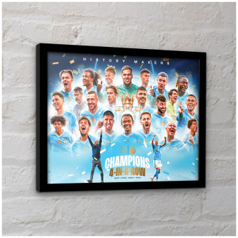 Manchester City slika u okviru Premier League Champions Framed Picture 30 x 40