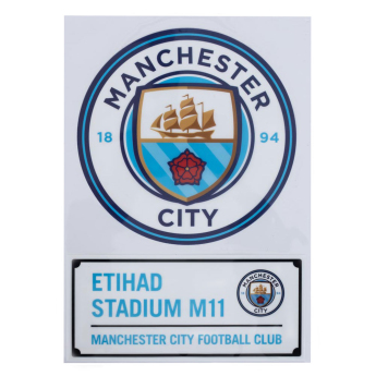 Manchester City naljepnice A4 Car Decal