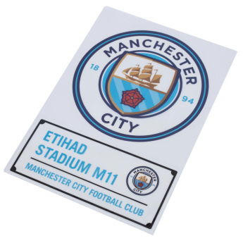 Manchester City naljepnice A4 Car Decal