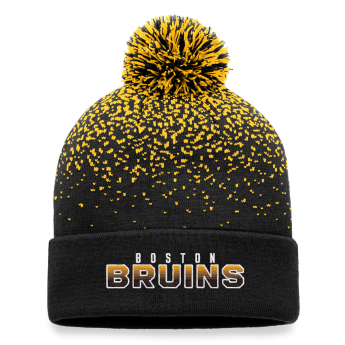 Boston Bruins zimske kape Iconic Gradiant Beanie Cuff with Pom Black-Yellow Gold