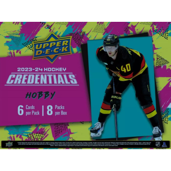 NHL boxovi NHL hokejske karte 202-24 Upper Deck Credentials Hobby Box