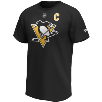 Pittsburgh Penguins muška majica Sidney Crosby Iconic Name & Number Graphic black