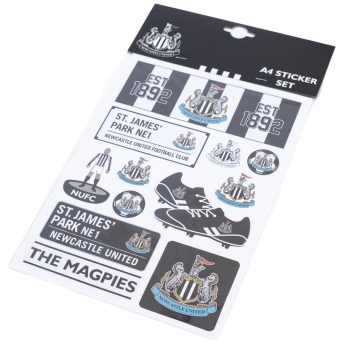 Newcastle United naljepnice A4 Set 12 pcs
