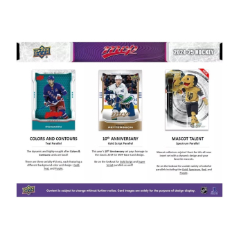 NHL boxovi NHL hokejske karte 2024-25  Upper Deck MVP Hockey Hobby Box