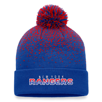 New York Rangers zimske kape Iconic Gradiant Beanie Cuff with Pom Deep Royal-Athletic Red