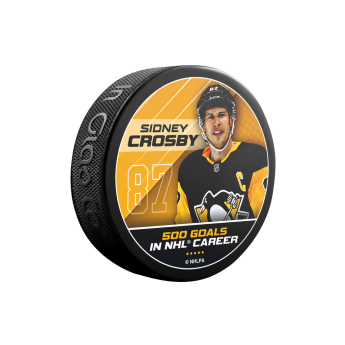Pittsburgh Penguins pak Sidney Crosby #87 500 Goals Scored Souvenir Hockey Puck In Cube