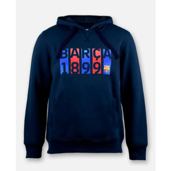 FC Barcelona muška majica s kapuljačom Flag navy