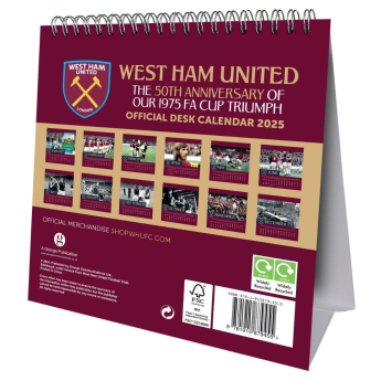 West Ham United stolni kalendar 2025
