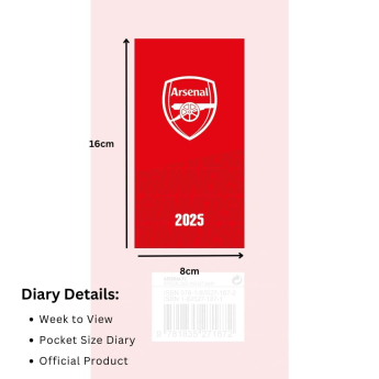 FC Arsenal dnevnik Slim 2025