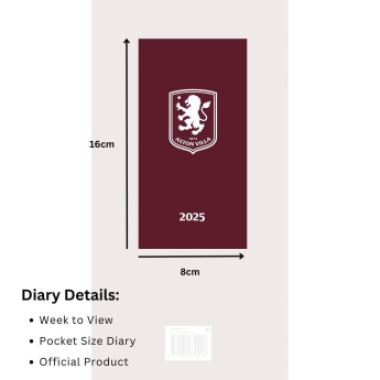 Aston Villa dnevnik Slim 2025