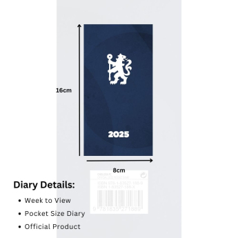 FC Chelsea dnevnik Slim 2025