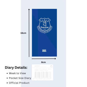 FC Everton dnevnik Slim 2025