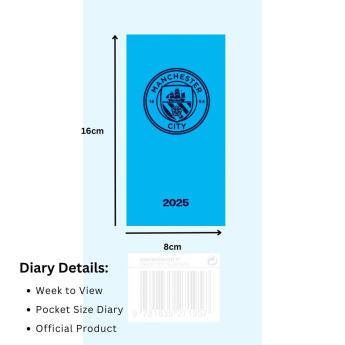 Manchester City dnevnik Slim 2025