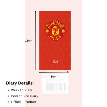 Manchester United dnevnik Slim 2025