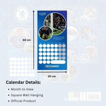FC Chelsea kalendar Legends Square 2025