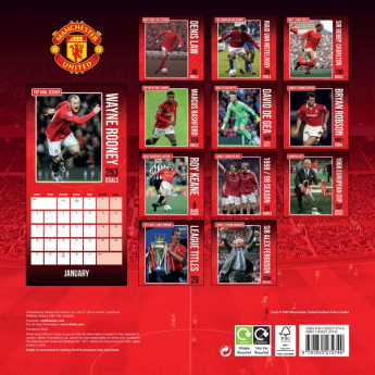 Manchester United kalendar Legends Square 2025
