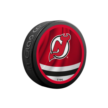 New Jersey Devils pak reverse retro jersey souvenir collector hockey puck