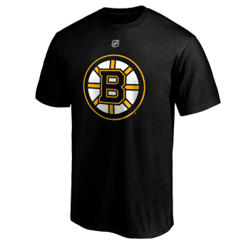 Boston Bruins muška majica David Pastrnak #88 Iconic Name & Number Graphic