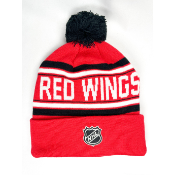 Detroit Red Wings dječja zimska kapa Jacquard Cuffed Knit With Pom