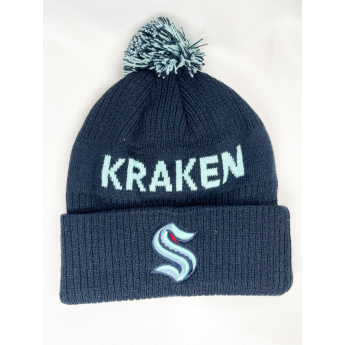 Seattle Kraken dječja zimska kapa Cufed Knit With Pom