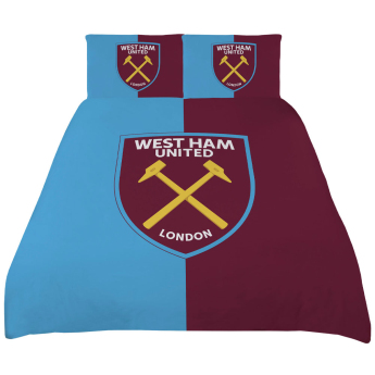 West Ham United posteljina za bračni krevet Colour Split King