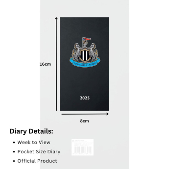 Newcastle United dnevnik Slim 2025