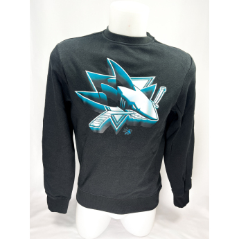 San Jose Sharks muška majica Chrome Graphic Crew Sweatshirt Black