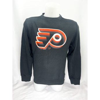 Philadelphia Flyers muška majica Chrome Graphic Crew Sweatshirt Black