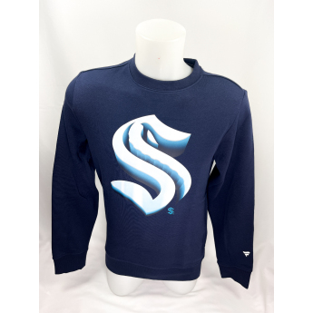 Seattle Kraken muška majica Chrome Graphic Crew Sweatshirt Maritime Blue