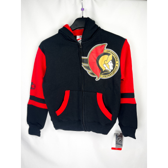 Ottawa Senators dječja majica s kapuljačom Faceoff Colorblocked Fleece Full-Zip