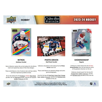 NHL boxovi NHL hokejske karte 2023-24 Upper Deck O-Pee-Chee Platinum Hobby Box