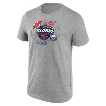 NHL proizvodi muška majica NHL Global Series 2024 Czechia Buffalo Sabres vs New Jersey Devils Match Up