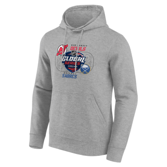 NHL proizvodi muška majica s kapuljačom 2024 Czechia Buffalo Sabres vs New Jersey Devils Match Up Hoodie
