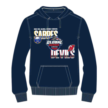 NHL proizvodi dječja majica s kapuljačom 2024 Czechia Buffalo Sabres vs New Jersey Devils Match-Up Pullover Hoodie