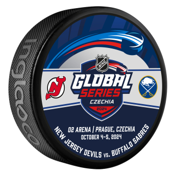 NHL proizvodi pak NHL Global Series 2024 Czechia Buffalo Sabres vs New Jersey Devils Dueling Logo