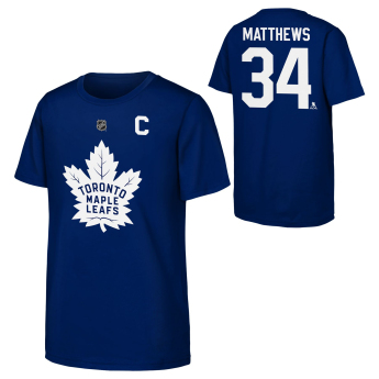 Toronto Maple Leafs dječja majica Auston Matthews Flat Captains N&N Ctn Tee