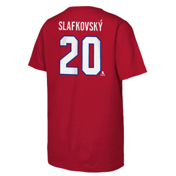 Montreal Canadiens dječja majica Juraj Slafkovsky Montreal Canadiens Flat Name & Number Ctn Tee