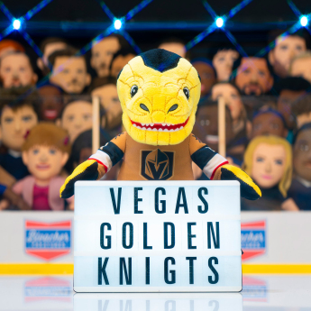Vegas Golden Knights muška majica s kapuljačom Vegas Golden Knights Chance #1 Plush Figure (Gold Jersey)